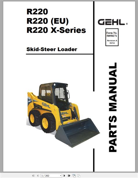 gehl r220 service manual